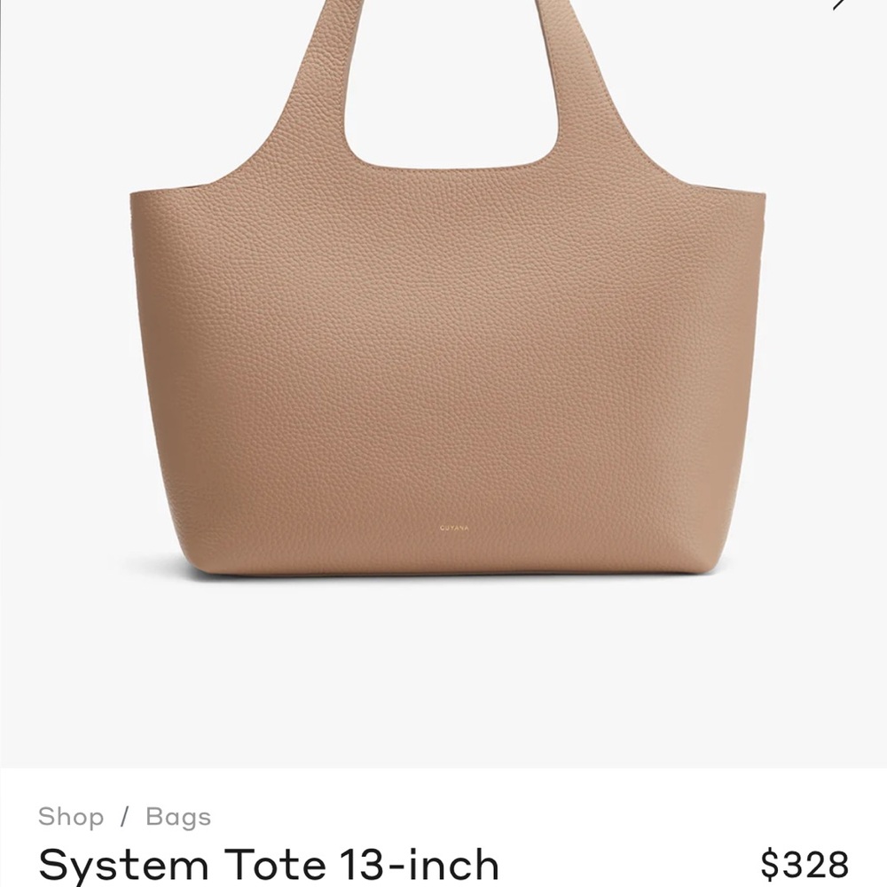 Cuyana System Tote in Cappuccino, 13-inch